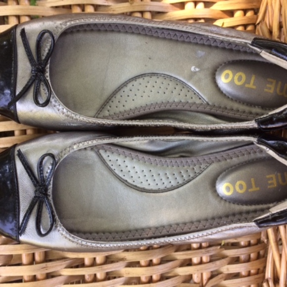 Me Too Luca 5 silver and black flats - Picture 3 of 8